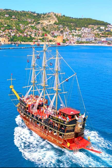 Alanya: Pirate Boat Tour with Food and Drinks - Red Tower, Alanya Castle, and the coast from the sea