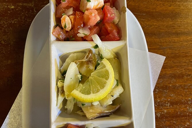 Albufeira Food Experience: Land & Sea Tapas w/ Wines - One restaurant stop, not a full food crawl