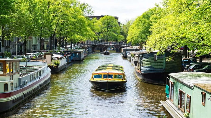 Amsterdam canal cruise with culinary burger or cheese & wine - Herengracht and the grand canal belt