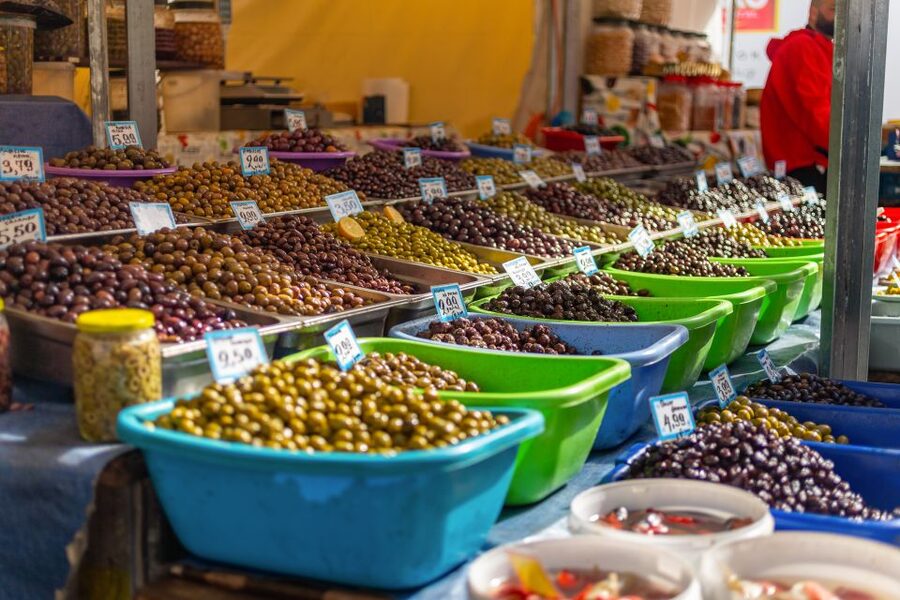 Athens: Food Market Visit and Cooking Class with Wine - Walking through Varvakios Agora with your cook