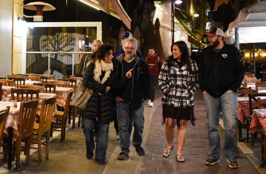 Athens: Premium Food and Wine Tasting Tour in the evening - Wine tasting with Greek grapes