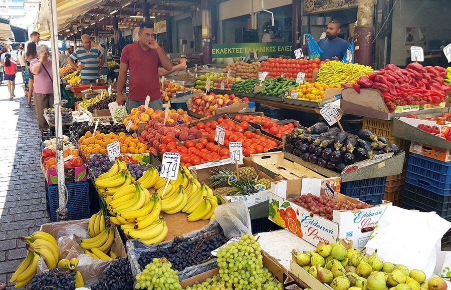 Athens: Traditional Greek food tour in hidden spots - Fish, meat, fruit, and spice markets