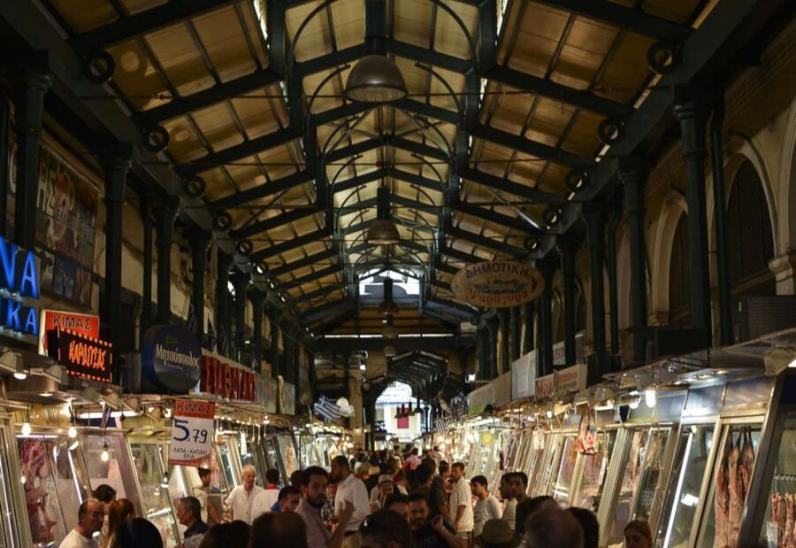 Athens: Ultimate Food Walking Tour with 15 Tastings - A real market lunch with several small dishes