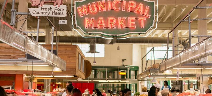 Atlanta: Historic Market Food Tour and Biscuit Cooking Class - Indoor comfort, meeting details, and food limits