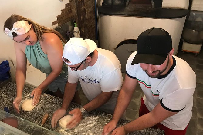 Authentic Pizza Making Class in Naples with Appetizers and Drink - Eating what you made