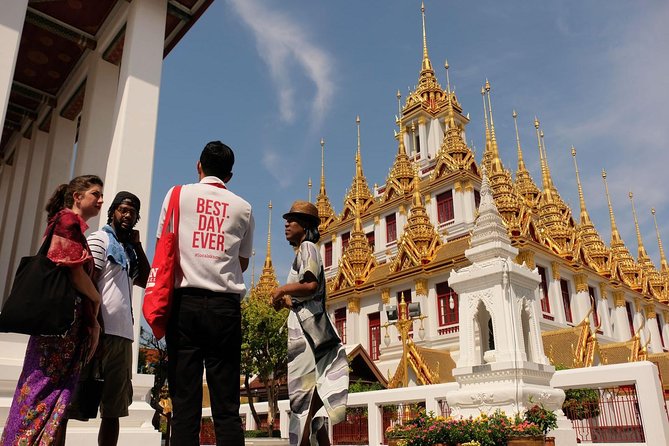 Bangkok Electric Tuk Tuk: Thonburi, Wang Lang & Food Tour - A riverside café and the Chao Phraya Express Boat