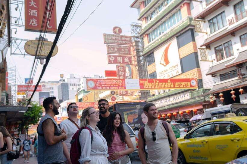 Bangkok: Talad Noi Hidden Gems & Street Food Adventure - Crossing Toward Bangkok’s Chinatown