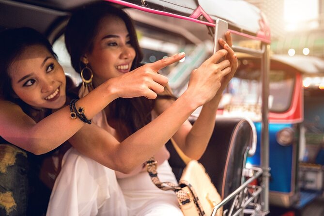 Bangkok Tuk-Tuk Tour by Night with Chinatown Street Food Meal - The Grand Palace and Wat Pho after dark