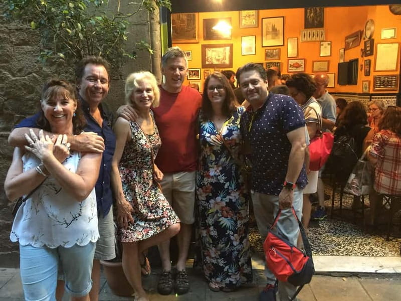 Barcelona: 3-Hour Sips, Sites & Bites Food & History Tour - El Born food stop: cheese, cured meat, and Catalan drinks