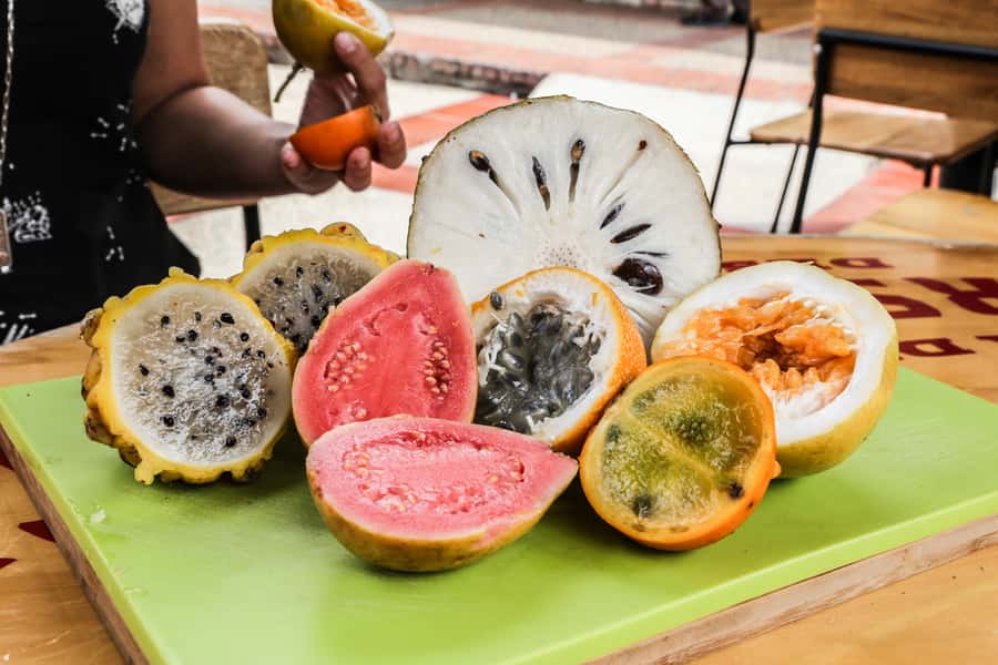 Bogota Food Tour with over 12 Tastings & Tejo - Ajiaco and Colombian Fruit at the First Stops