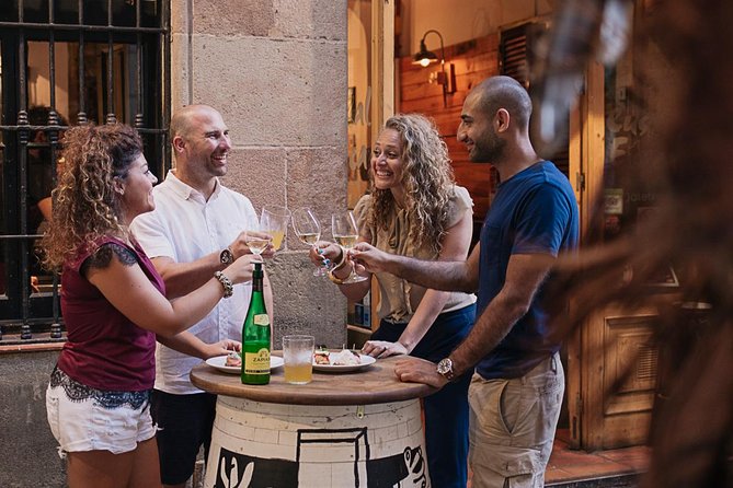 Born to Eat: Gourmet Tapas & Wine Small Group Tour in Old Barcelona - A route built around several food and drink stops
