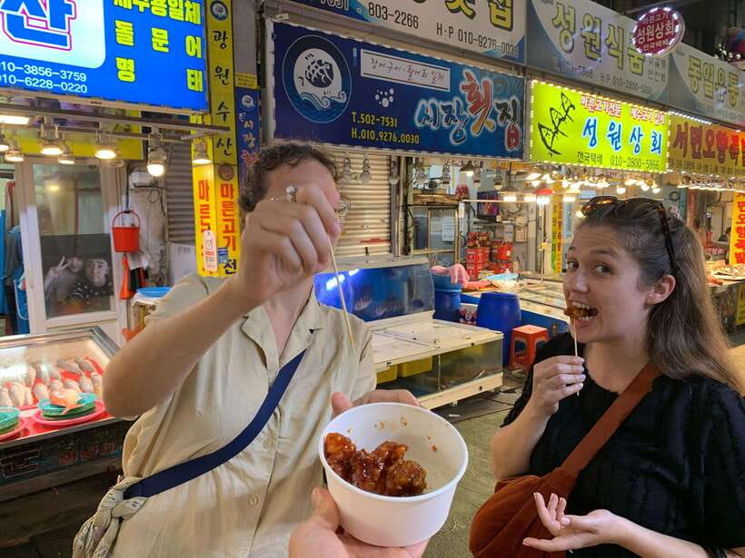 Busan: Food Market Tour, Smash Seafoods and Street Foods - Starting at Jagalchi Station and getting oriented