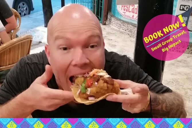 CANCUN TACO TOUR - The Taco Attack - Tacos, Tequila & More - Five stops, six to eight tacos, and one sweet finish