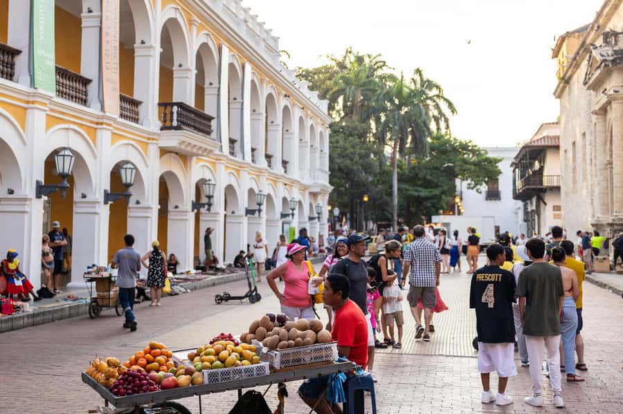 Cartagena: Guided Street Food Tour with Tastings - Meeting at Plaza Cervantes and entering the Walled City