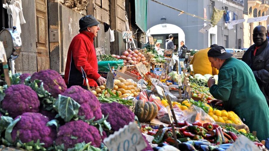 Catania Street Food Tour - The Marina arches and grilled horse-meat meatballs