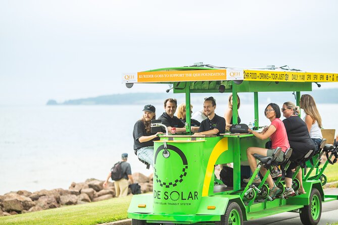 Charlottetown waterfront SOLAR PartyBike food & drink experience! - What the guides add to the experience
