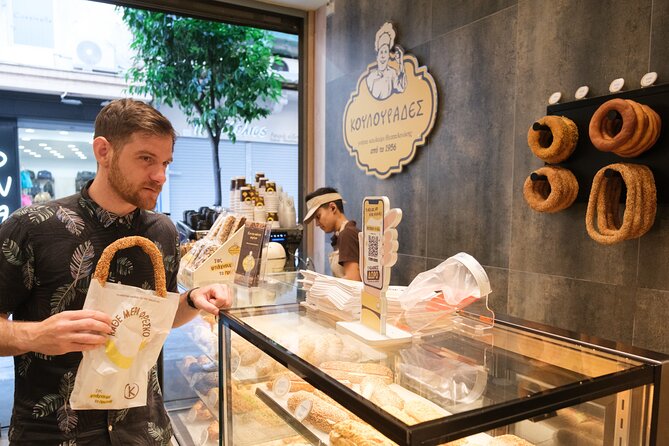 Classic Athens Food Tour with Local Drink & Market Visit - Greek bakery treats begin the morning