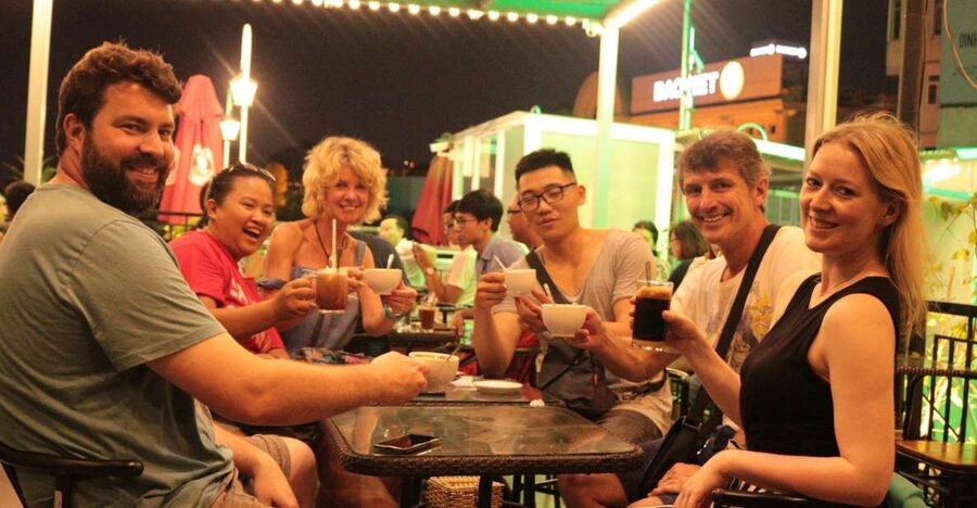 Discover Hanoi's Street Food by Night & Mini Class Coffee - Street food with a history lesson