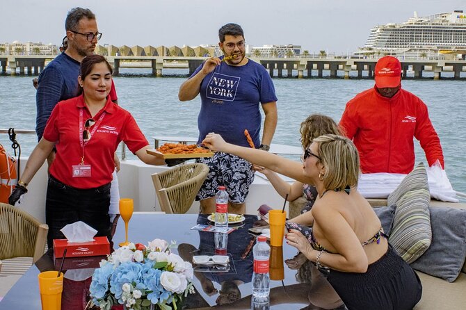 Dubai Harbour Super Yacht Experience with gourmet & Drinks - Food, drinks, and what value really means