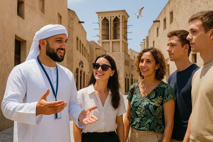 Dubai: Old Town Walking Tour with Abra Cruise & Street Food - Al Fahidi, where the old city feels close