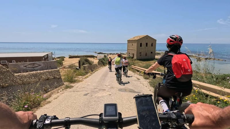 E-Bike: Adventure to the Scala dei Turchi, Sicilian Villages, and a food experience - Reaching the Scala dei Turchi by bicycle