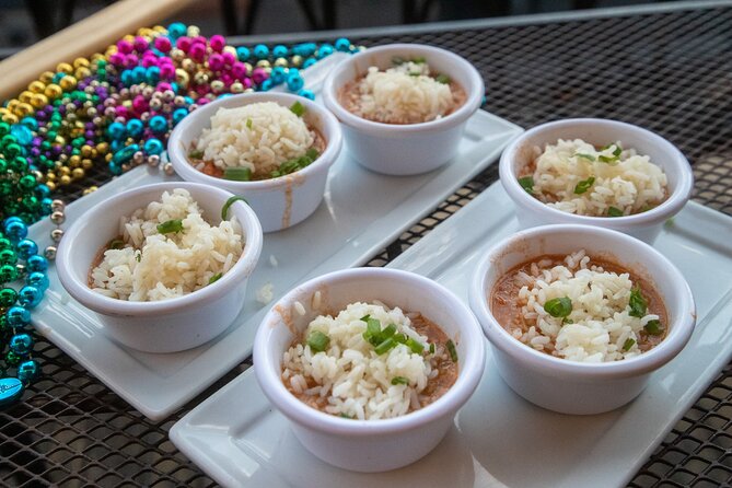 French Quarter walking Food Tour: Signature Tastes of New Orleans - The food: generous portions, changing lineup