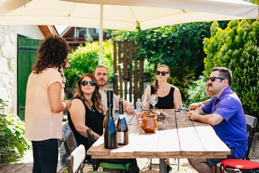 From Budapest: Etyek Wine Tasting Tour with 3-Course Meal - First winery: small cellars and direct contact