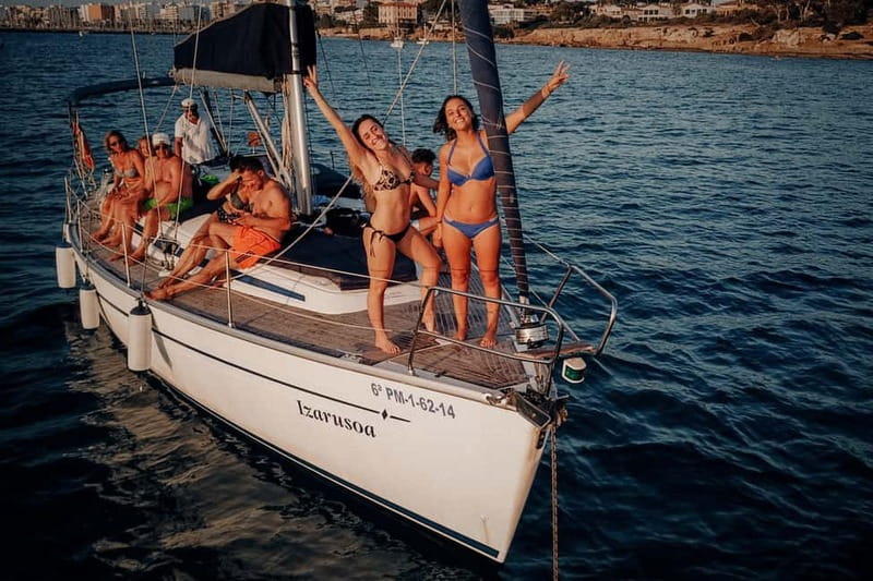 From can Pastilla : Sailing boat trip with Food & Drinks - The Crew and Personal Service