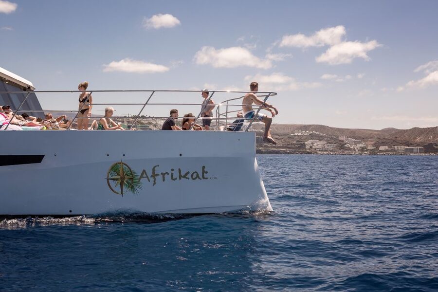 Gran Canaria: Fun Catamaran Cruise with Food and Drinks - The Mogán stop: swimming and snorkeling