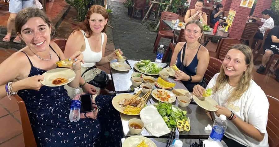 Hoi An food tour - Banh Xeo and Fresh Herbs Bring Texture to the Table