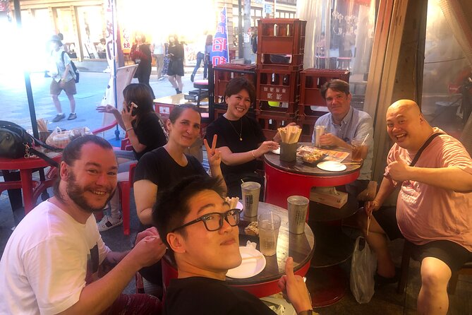 Hungry Osaka Street Food Tour:15 Tastings & 3 Drinks with a Local - Five eateries, five different moods