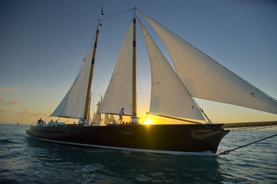 Key West: Schooner Sunset Sail with Food & Drinks - Leaving the marina and finding your place