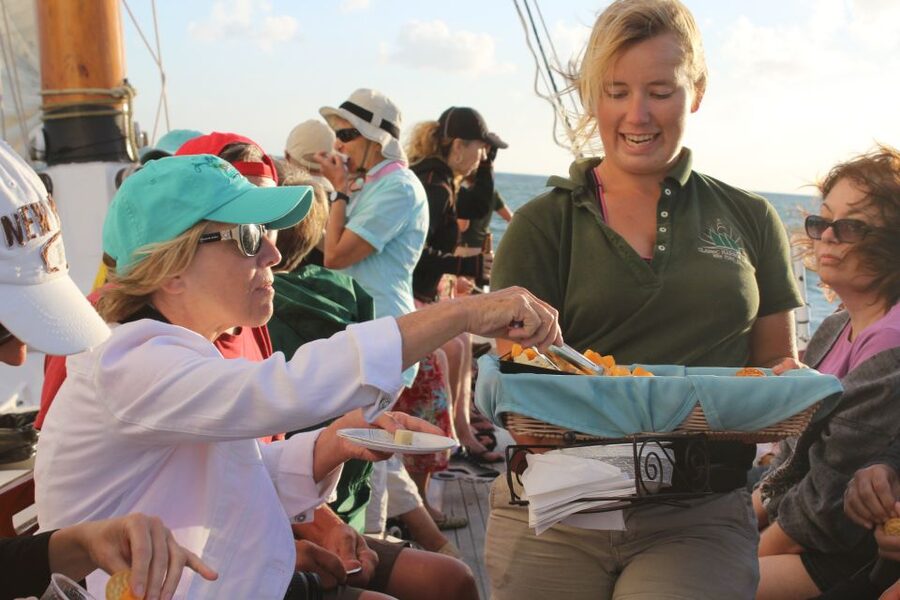 Key West: Schooner Sunset Sail with Food & Drinks - The crew makes the evening work