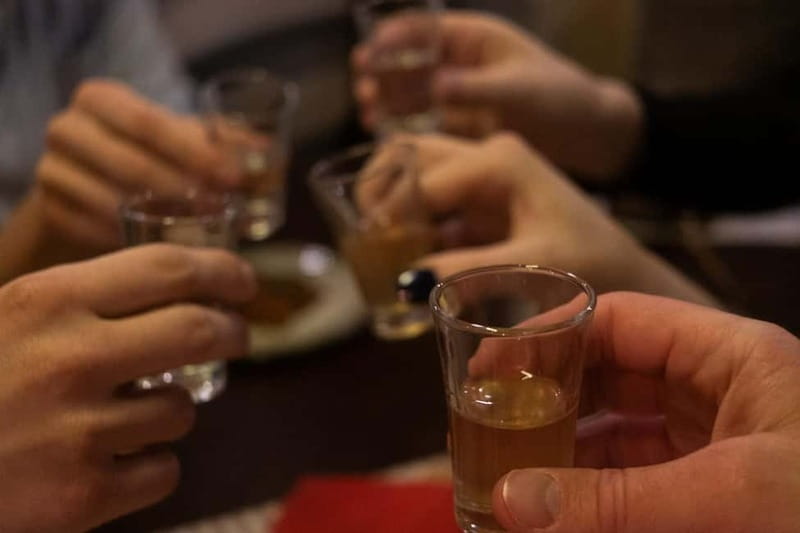 Krakow: 6-Course Full Polish Food Tour with Vodka Tasting - Dessert arrives after a very filling meal
