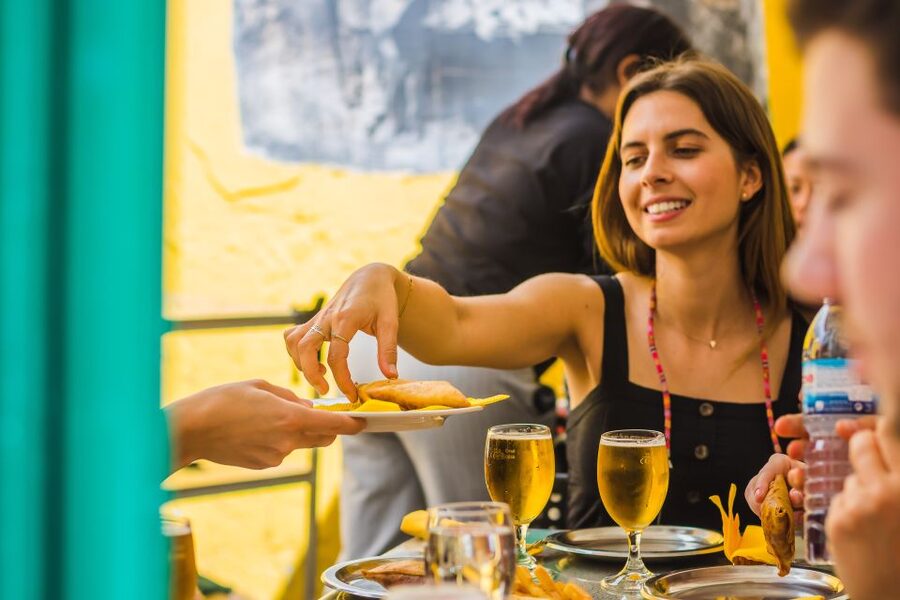 Lisbon: Guided Food and Wine Tasting Tour - Baixa streets between the first bites