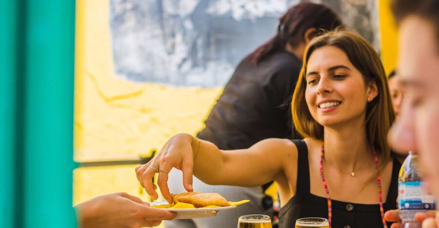 Lisbon: Guided Food and Wine Tasting Tour - Castle Quarter, then a final stop in Santo António