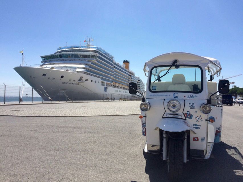 Lisbon: Private Food & Wine City Tour by Eco Tuk Tuk - Chafariz d’El-Rei and Praça do Comércio