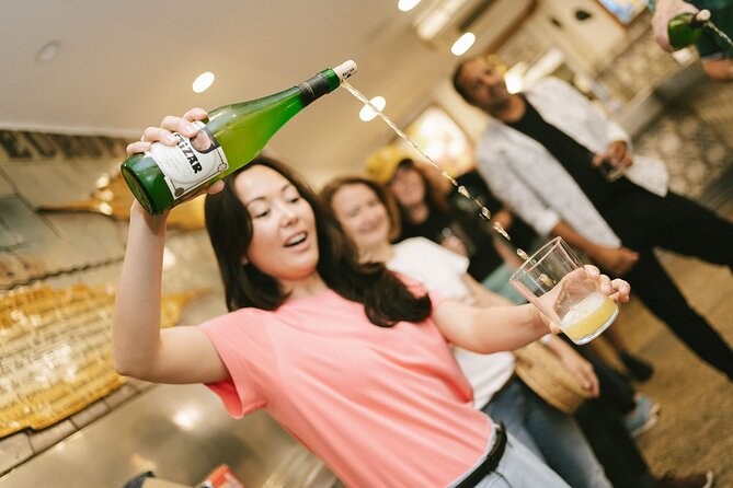 Madrid Tapas & Taverns Small Group Food & History Tour - El Escarpín brings Asturian cider into the picture