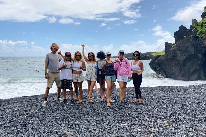 Maui: Road to Hana Adventure with Farm to Table Lunch - Waiʻānapanapa and the black sand coast