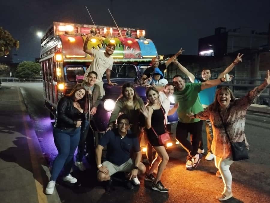 Medellin: Party Bus with DJ & Street Food Tastings - The DJ, guide, and group mood