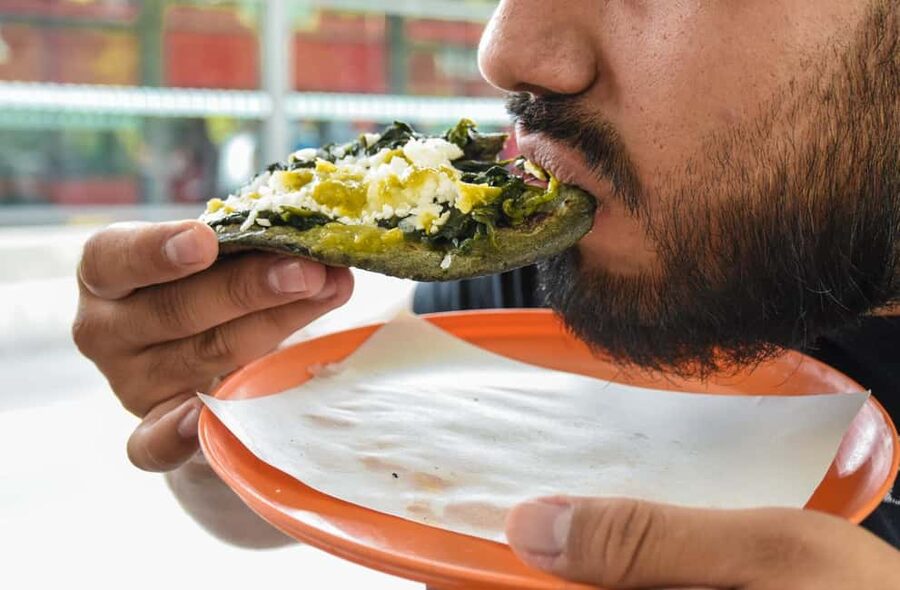 Mexico City: Vegan and Vegetarian Street Food Adventure - A local restaurant and the first big food lesson