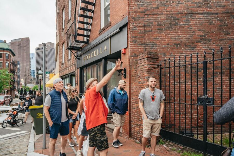 North End to Freedom Trail: Boston’s Food & History - Old City Hall and the bronzed donkey