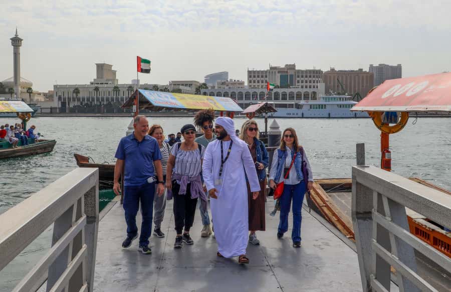 Old Dubai Historic Guided Tour: Creek, Street Food & Souks - The abra ride across Dubai Creek