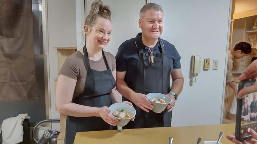 Osaka: Cooking Class Ramen & Gyoza Course in Nanba - Learning to fold gyoza properly