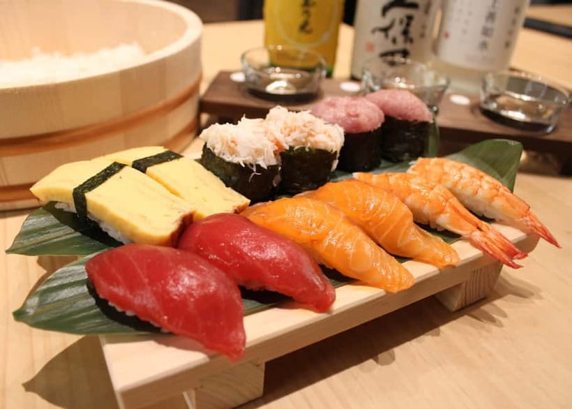 Osaka Dotonbori: Sushi Making Experience - Shaping Neta and Building Each Piece