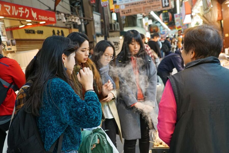 Osaka: Kuromon Market Food Walking Tour (6 stops, 6 tastes) - Meeting at Nippon-bashi without a last-minute scramble