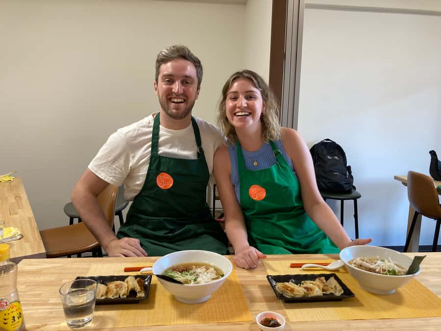 Osaka: Ramen and Gyoza Cooking Class in Dotonbori - Building a soy sauce ramen broth