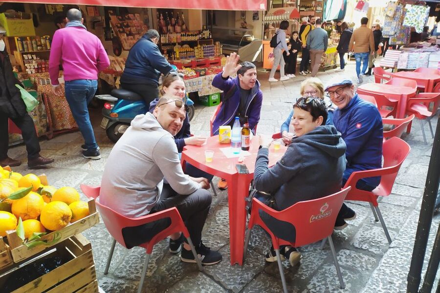 Palermo: City Walking Tour & Street Food Tasting with Drink - Teatro Massimo and the Capo entrance