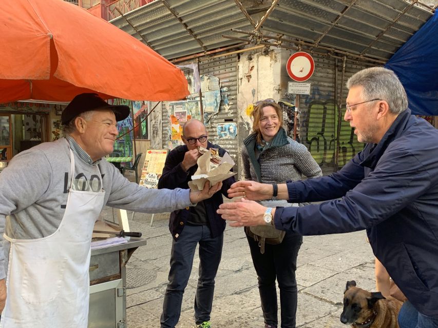 Palermo: Street Food and Local Market Tasting Tour - Cheese, olives, drinks, and a local bar