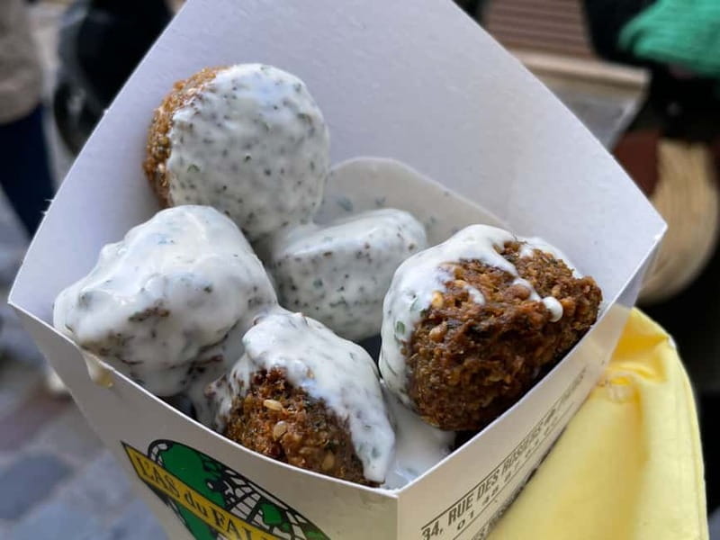 Paris: Le Marais Guided Food Tour with Tastings - French-style poutine, burgers, cheese, and falafel